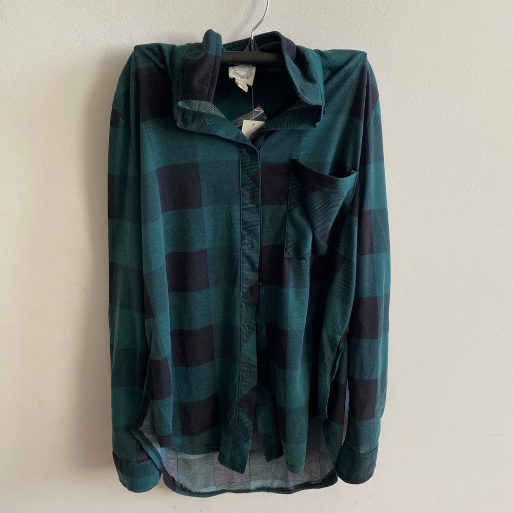 flannel button down
